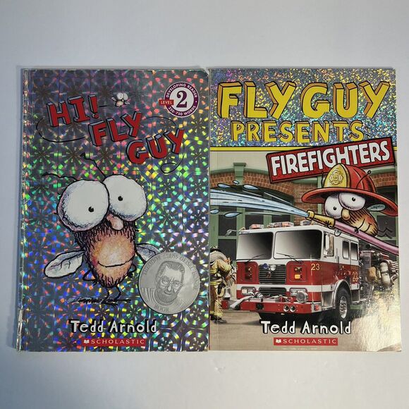Set of Childrens Storybooks Readers Hi Fly Guy and Fly Guy Presents Firefighters - Picture 1 of 7